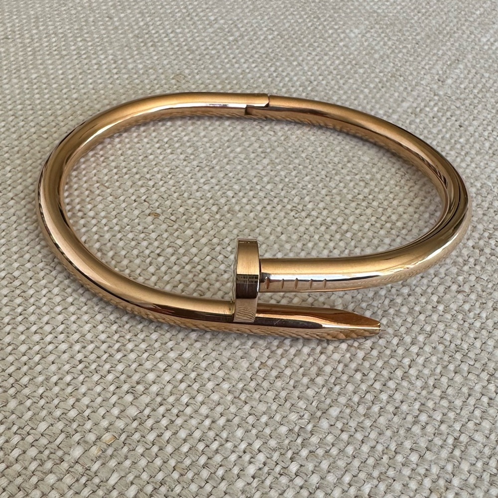 Bangle Nail Rose Gold Color Bracelet